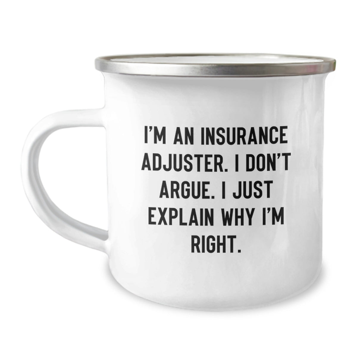 Insurance Adjuster Keepsake Camping Mug for Him Christmas Gift - Image 1