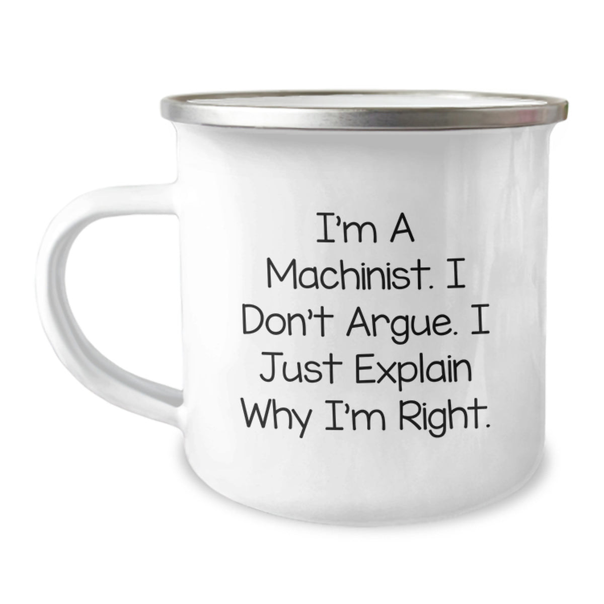 Machinist Gift for Him - A Righteous Keepsake Camping Mug - Image 1