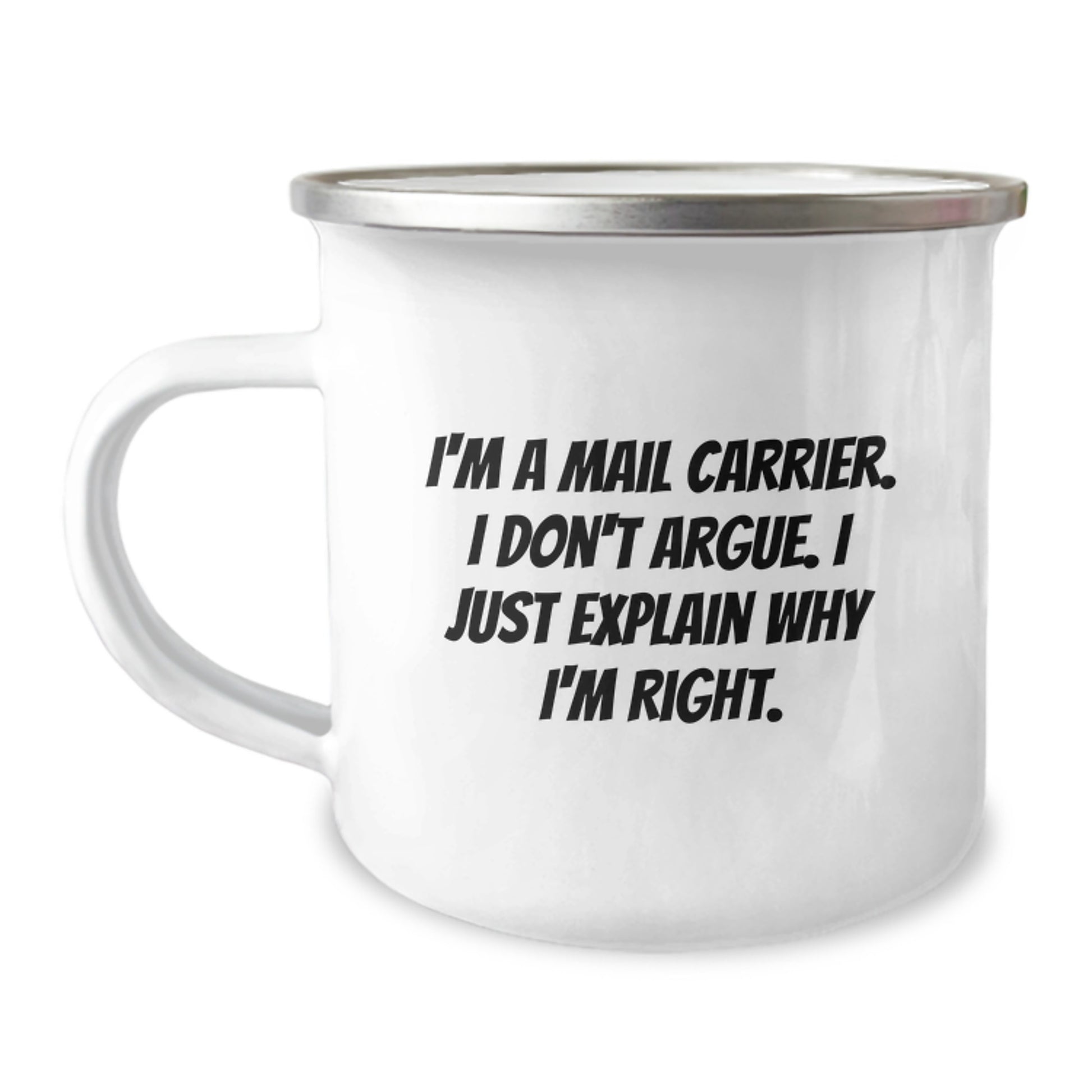 Funny Mail Carrier Gifts from Men to Mail Carrier Friends Camping Mug for Graduation Unique Presents - Image 1