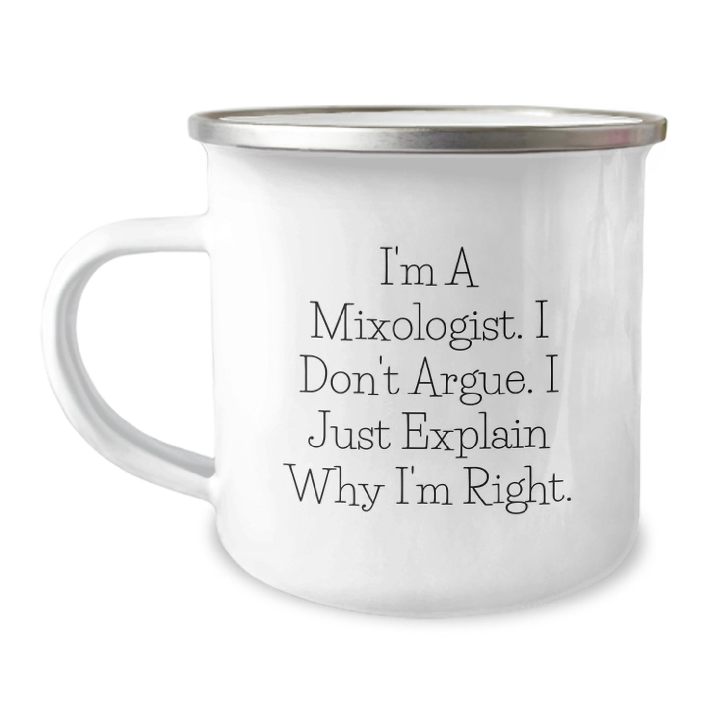 Funny Mixologist Gifts from Friends - Mother's Day Unique Gifts for Men and Women - Camping Mug with Quote - Image 1