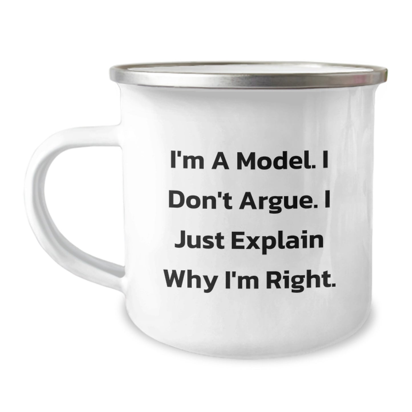 Funny Model Gifts, Unique Model Camping Mug for Men, Christmas Unique Gifts from Friends to Model - Image 1