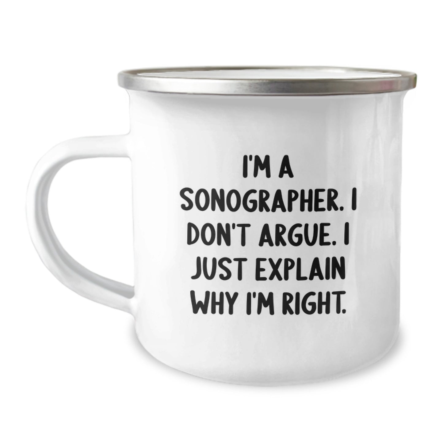 Sonographer Gifts from Friends with Funny Quote - Christmas Unique Gifts for Men and Women Camping Mug - Image 1