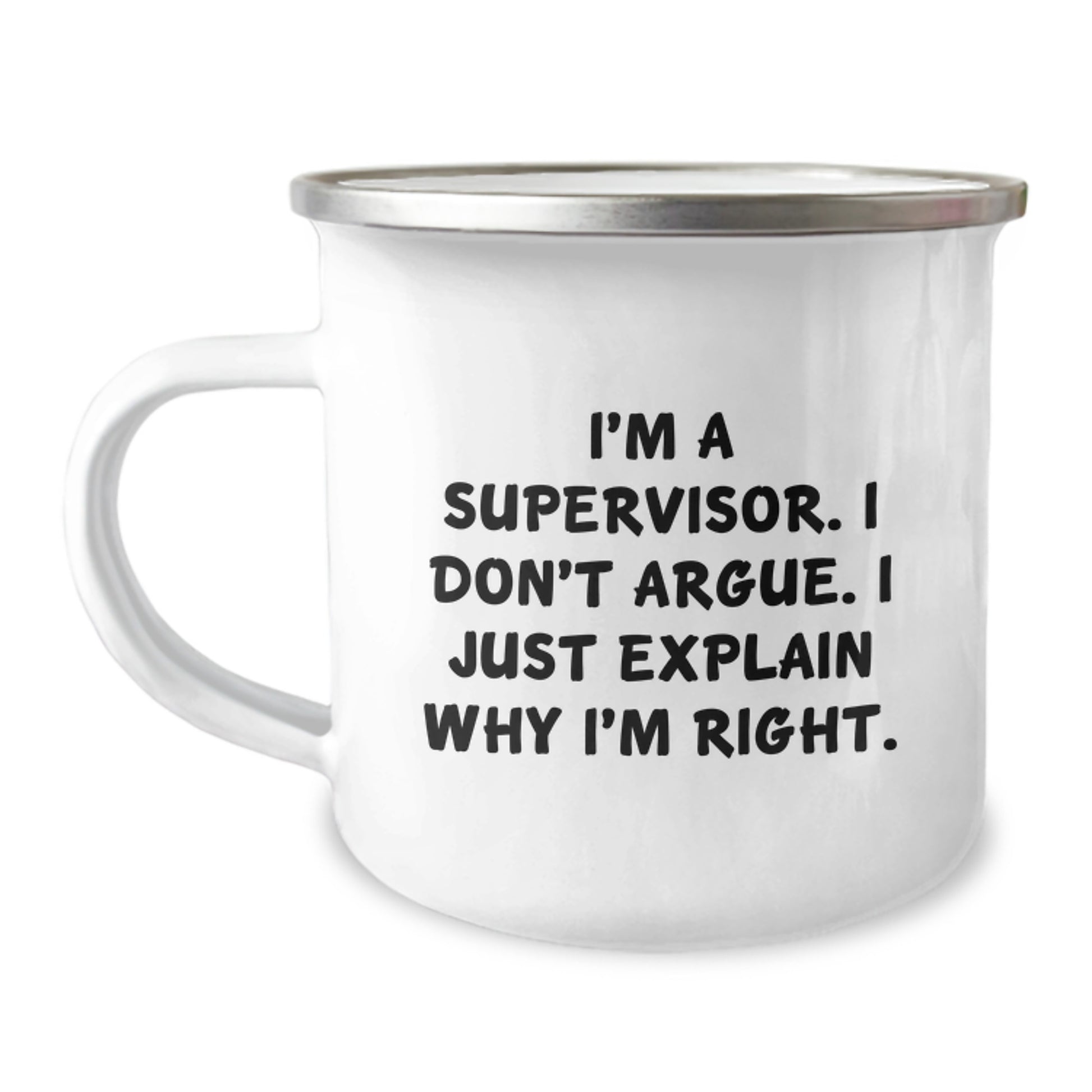 Funny Supervisor Gifts for Men Graduation Unique Camping Mug, Gifts from Friends, Perfect for Supervisor, Graduation Celebration - Image 1