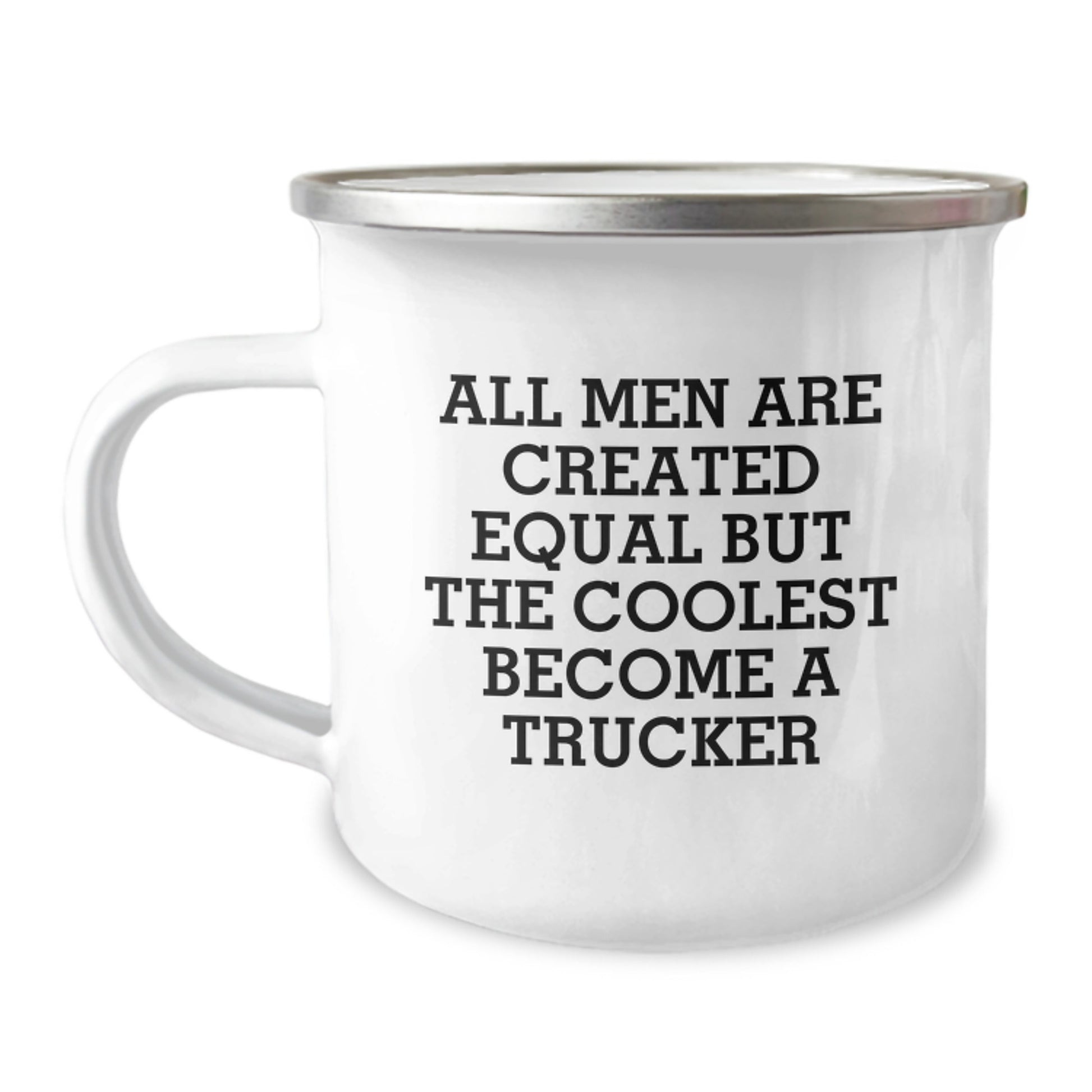 Funny Trucker Gifts for Men, Trucker Camping Mug with Inspirational Quote, Gifts from Friends or Family for Trucker Graduation Unique Gifts - Image 1