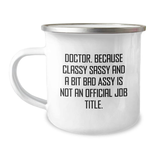 Doctor Camping Mug Premium Bold Idea for Coworkers Birthday Gift - Image 1