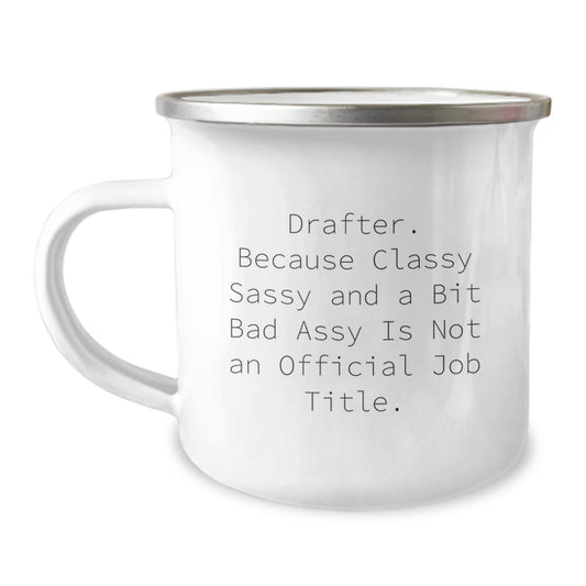 Birthday Gift for Her Drafter Camping Mug Present - Image 1