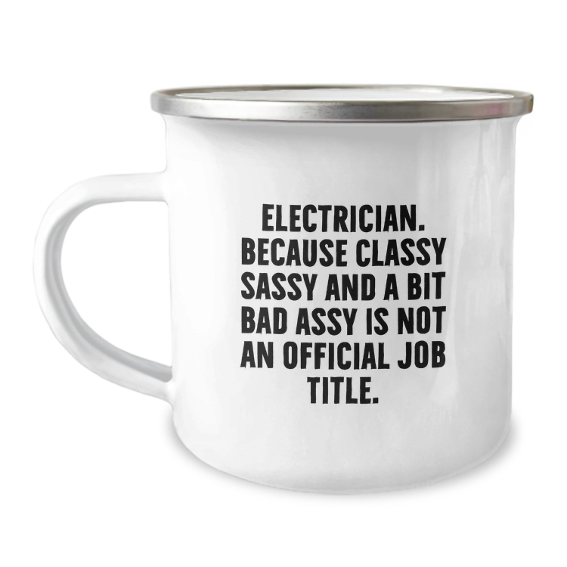 Funny Electrician Gifts from Friends, Unique Graduation Unique Gifts for Electrician Men, Electrician Camping Mug - Image 1
