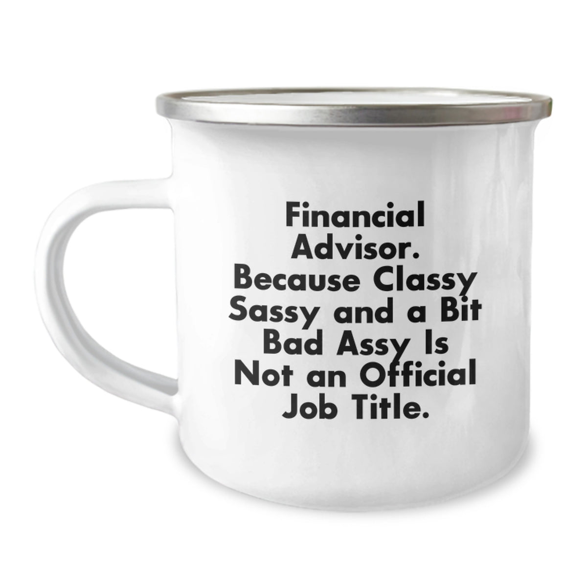 Birthday Gift for Her Financial Advisor Camping Mug Present - Image 1