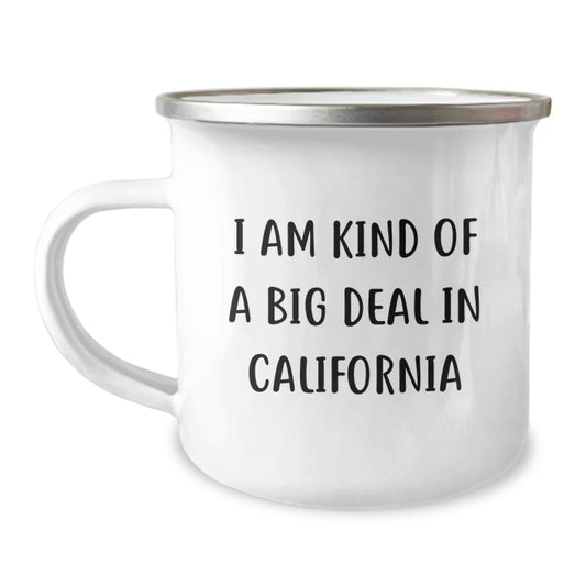 California Camping Mug, Funny Gift for California Lovers, Birthday Unique Gifts for Men, Women, Friends, and Family from California - Image 1
