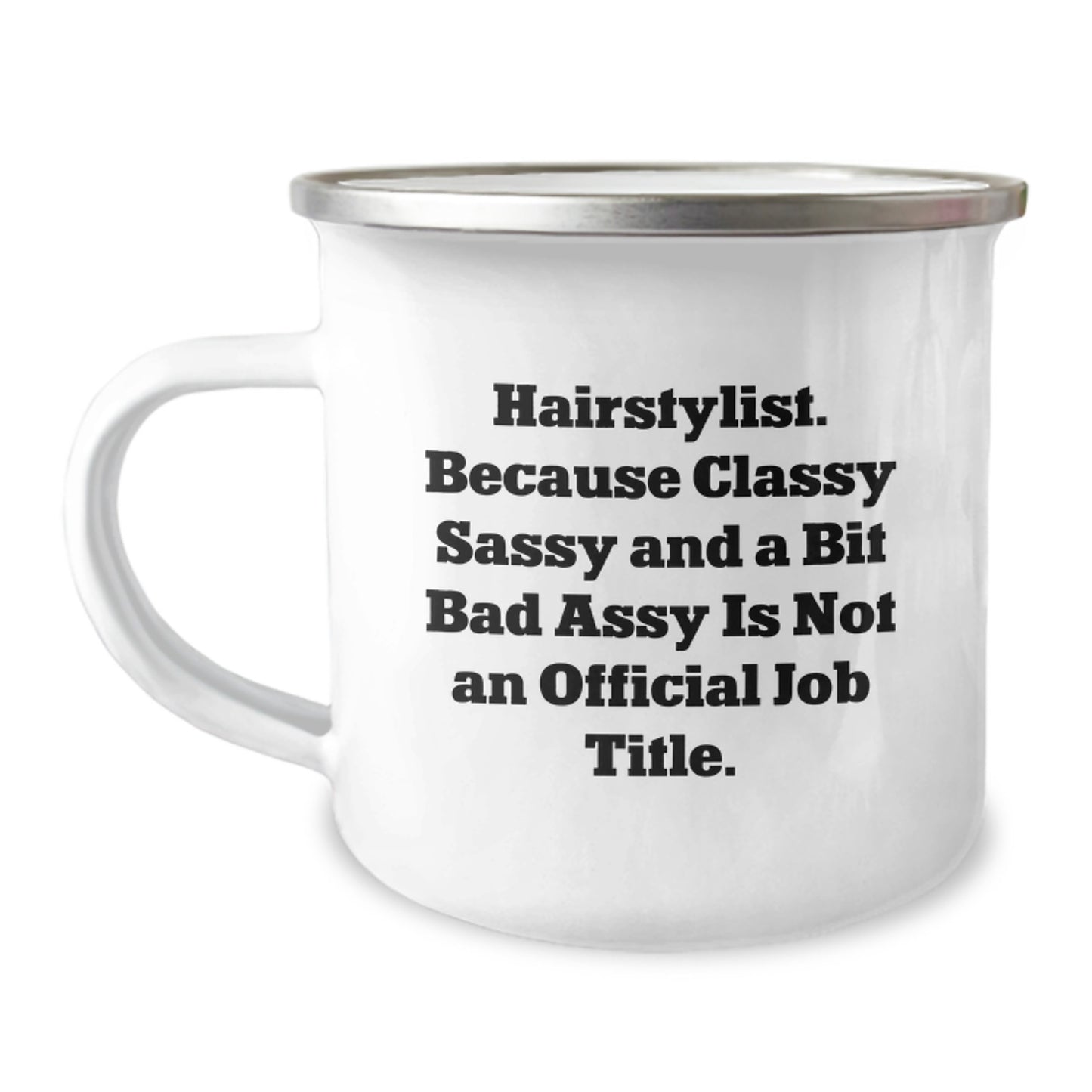 Funny Hairstylist Gifts for Men from Friends, Stylist Christmas Unique Mugs for Hairstylists, Sassy Camping Mugs - Image 1