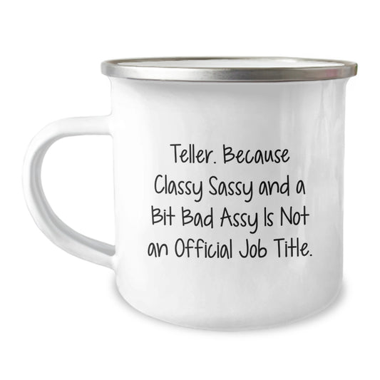 Funny Teller Gifts from Men Friends Family, Unique Camping Mug for Teller Women Coworkers, Inspirational Quote on Mother's Day - Image 1