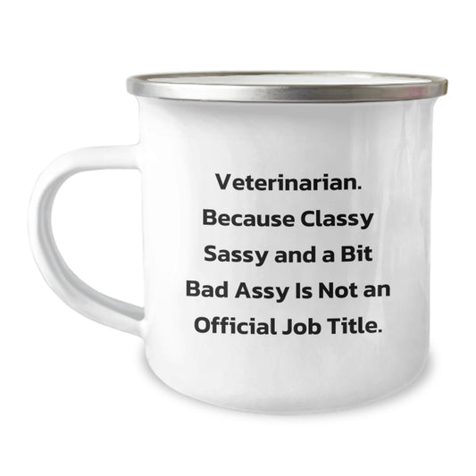 Funny Veterinarian Gifts, Unique Camping Mug for Vet Mom, Gifts from Family - Image 1