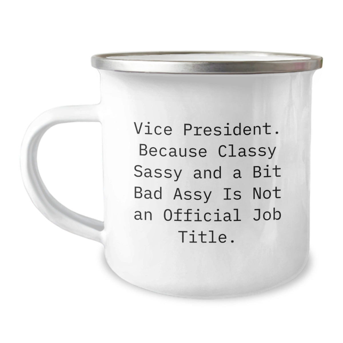 Birthday Gift Camping Mug for Her – Vice President – Present - Image 1