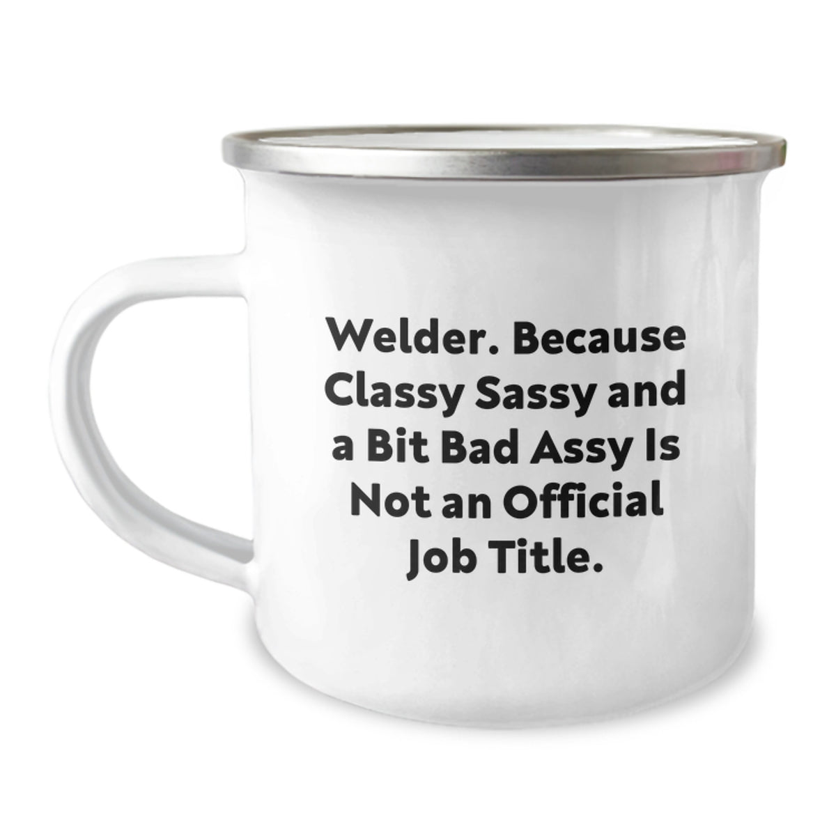 12oz Stainless Steel Camping Mug for a Best Friend–Welder Keepsake Gift - Image 1