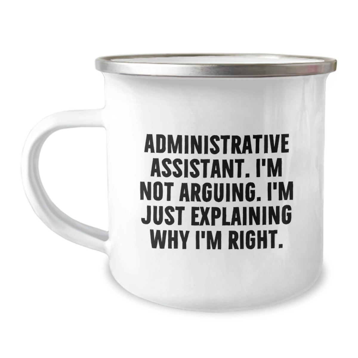 Birthday Gift for Her Administrative Assistant Camping Mug Present - Image 1