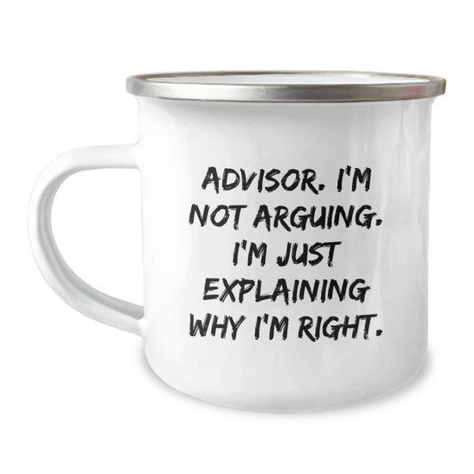 Funny Advisor Camping Mugs Gifts from Friends for Christmas Unique Advisor - Image 1