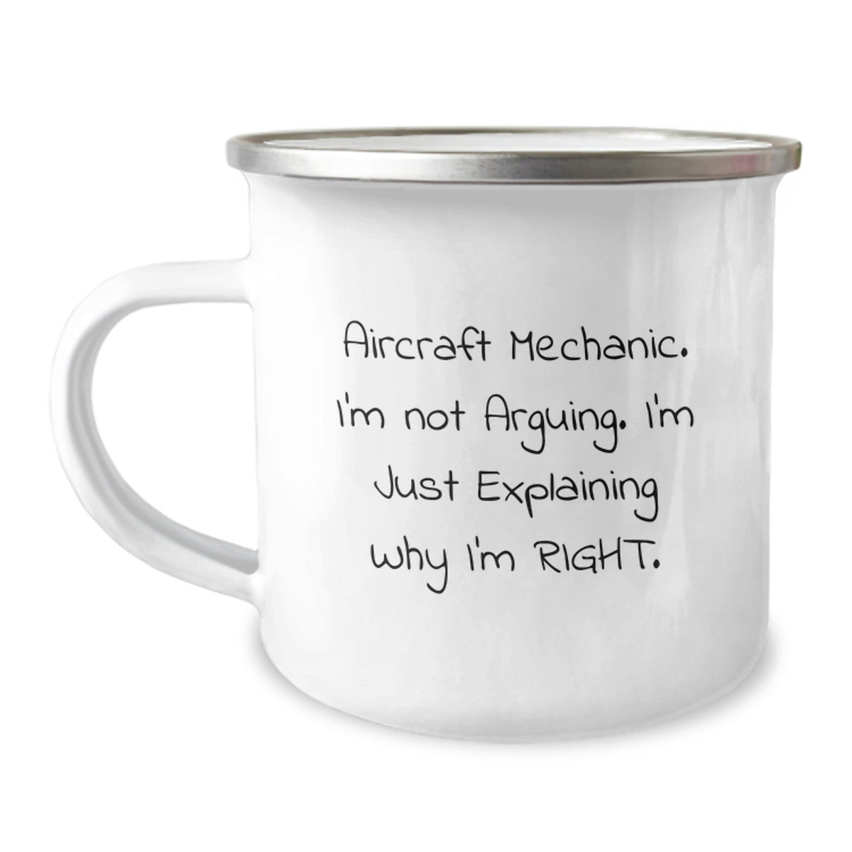 Aircraft Mechanic Keepsake Camping Mug for Him Birthday Gift - Image 1