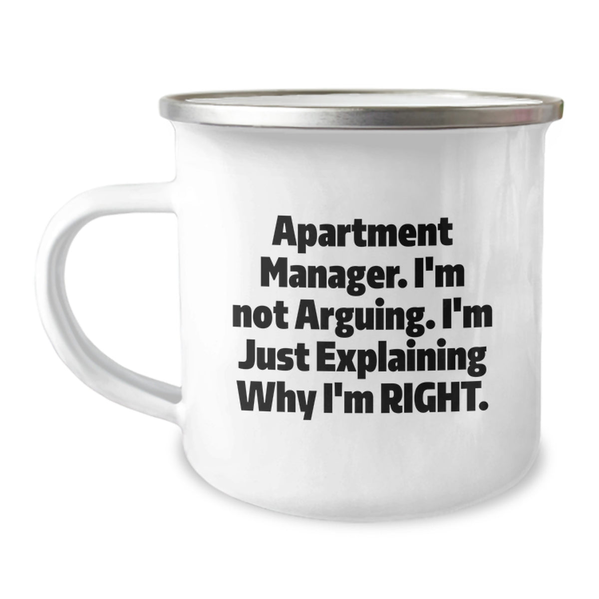 Birthday Gift for Her Apartment Manager Camping Mug Present - Image 1