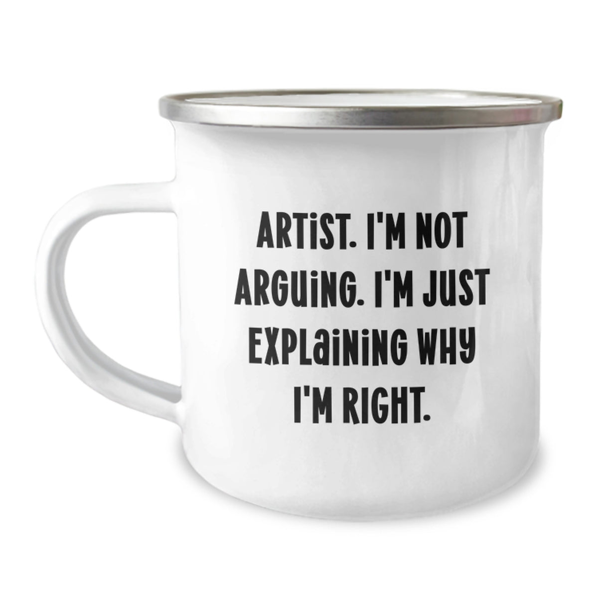 Artist Camping Mug Gift for Him - A Witty Keepsake Present - Image 1