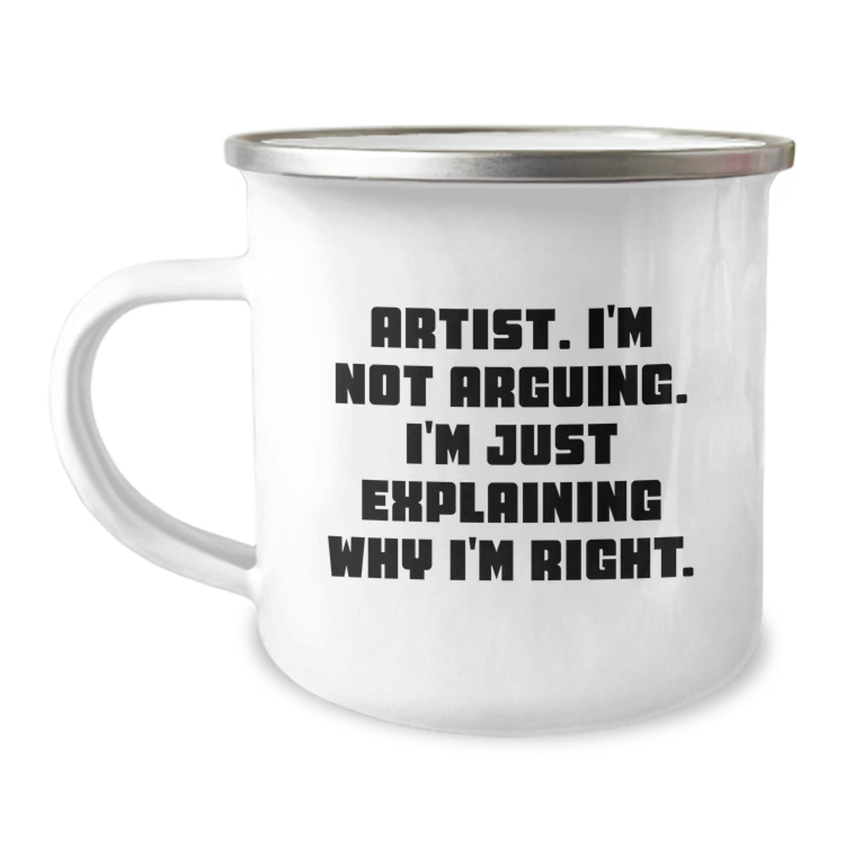 Christmas Gift for Her - Artist Camping Mug, Assertive Tone Present - Image 1