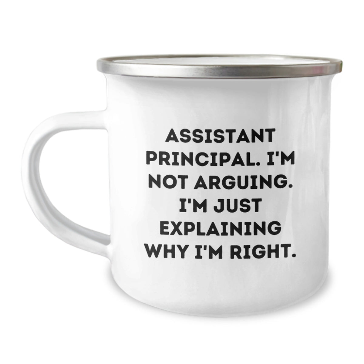 Assistant Principal Gift for Him - A Righteous Keepsake Camping Mug - Image 1