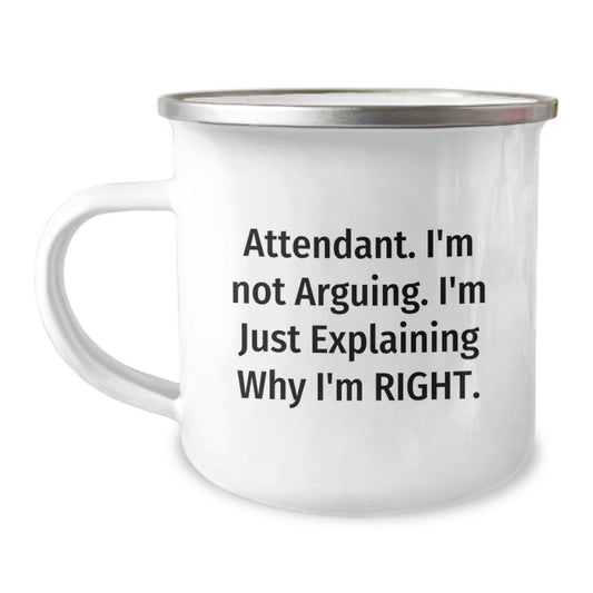Attendant Camping Mug for Him Premium Keepsake Christmas Gift - Image 1
