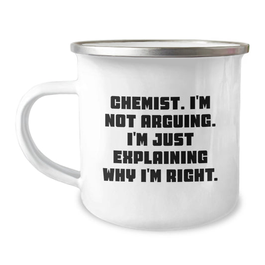 Chemist Keepsake Camping Mug for Him Christmas Gift - Image 1