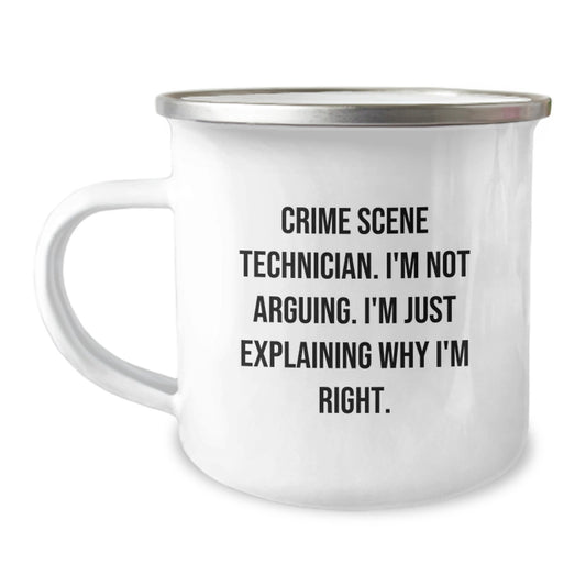 Crime Scene Technician Gifts - Funny Quote - Gifts for Crime Scene Technician Friends and Family - Camping Mug for Graduation - Image 1