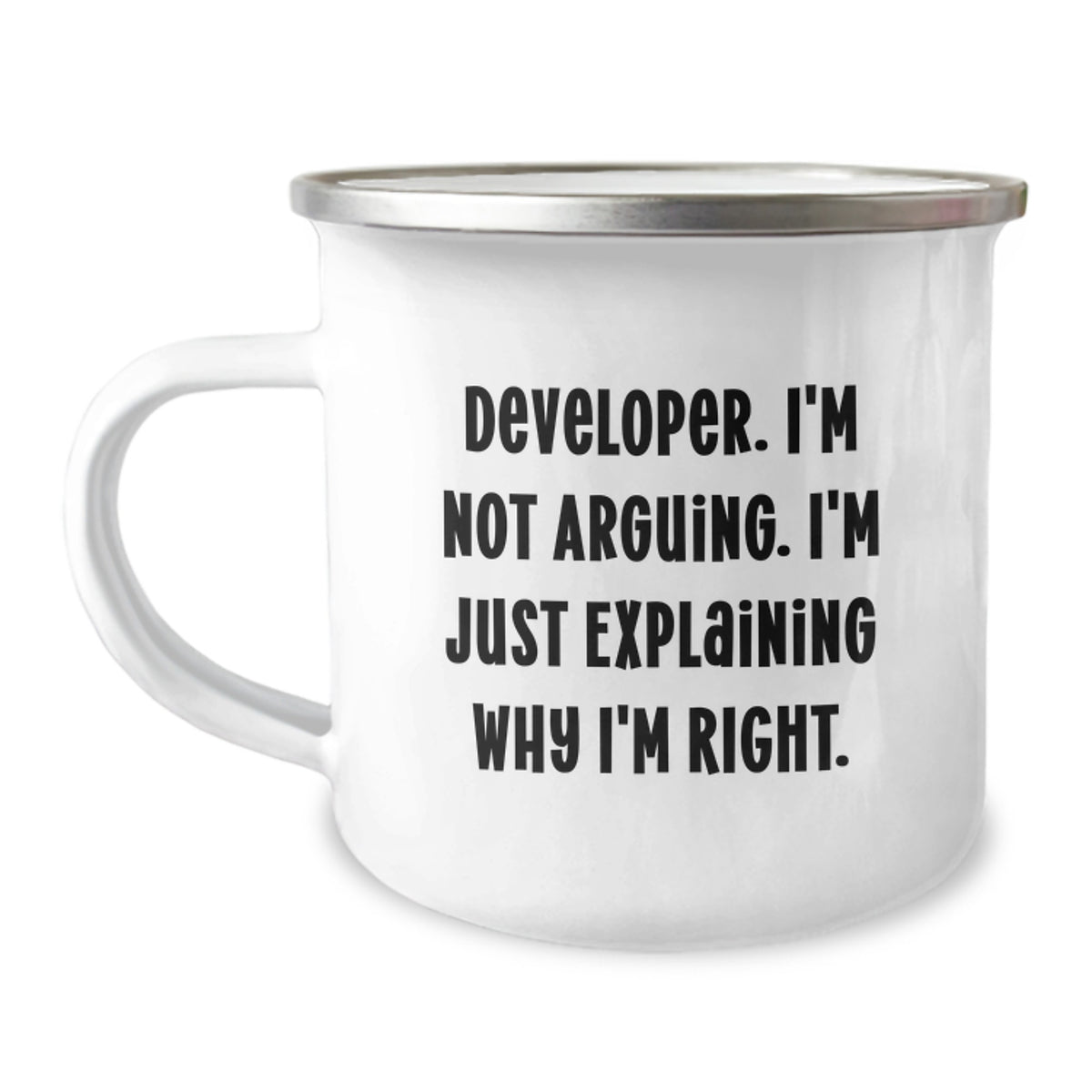 Christmas Gift for Her Developer Mug - Confident Explanations - Image 1