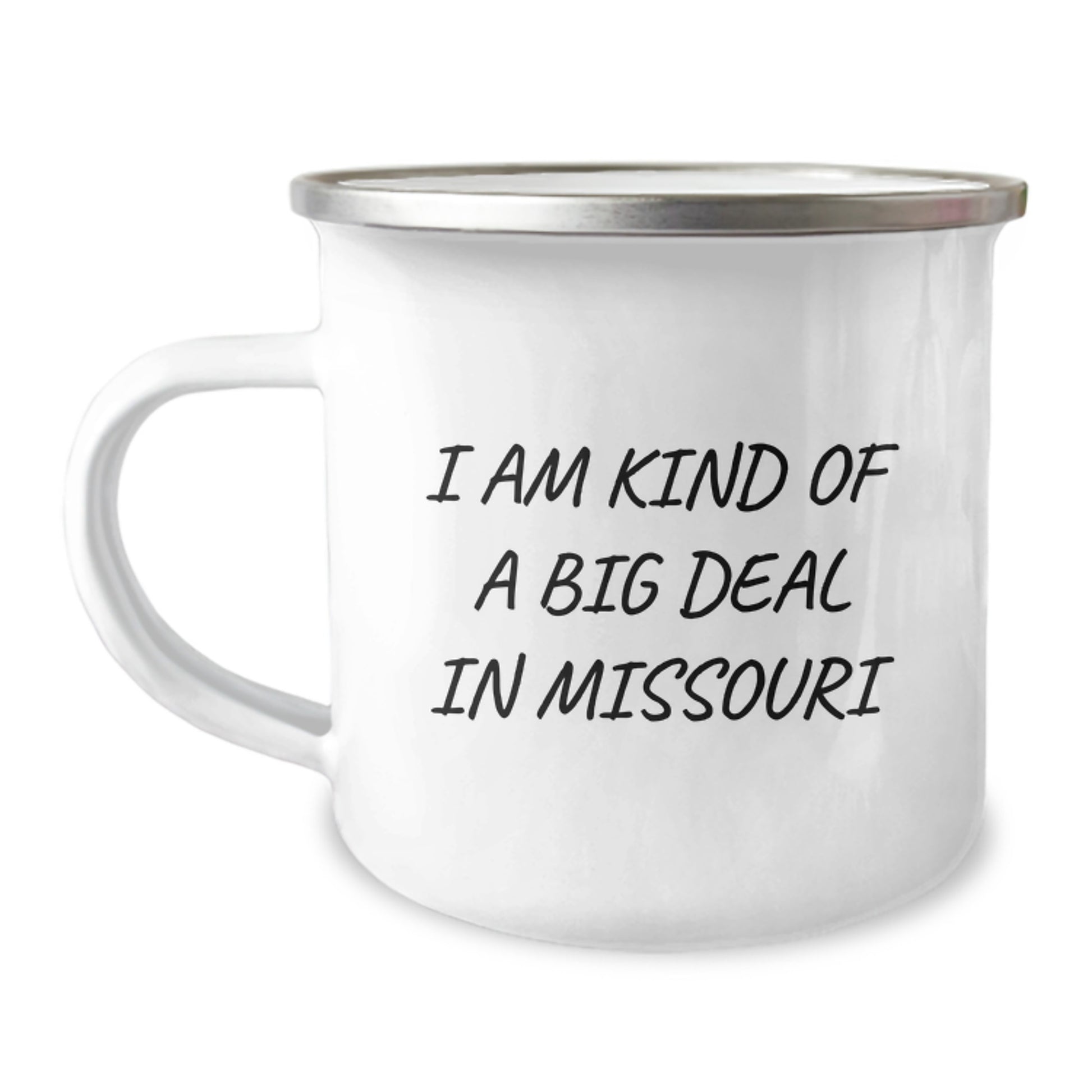 Missouri Keepsake Camping Mug for Him Birthday Gift with Enamel Finish - Image 1