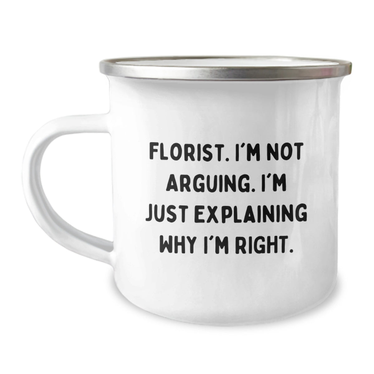 Christmas Gift for Her Witty Florist Camping Mug - Explaining Why I'm - Image 1