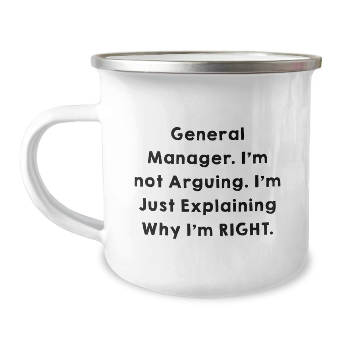General Manager Gift for Him - A Righteous Keepsake Camping Mug - Image 1