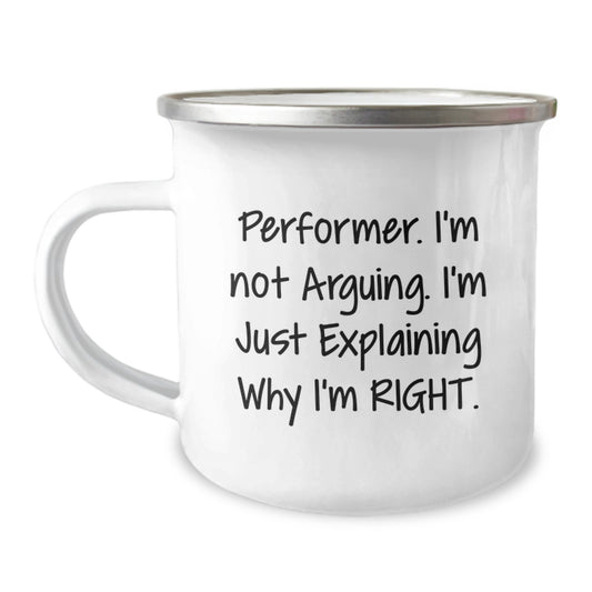 Birthday Gift Performer Camping Mug for Her Present 12oz - Image 1