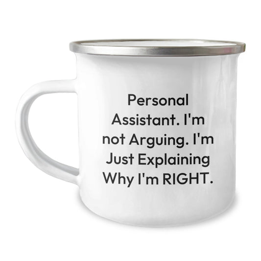 Birthday Gift Personal Assistant Camping Mug for Her Keepsake Present - Image 1