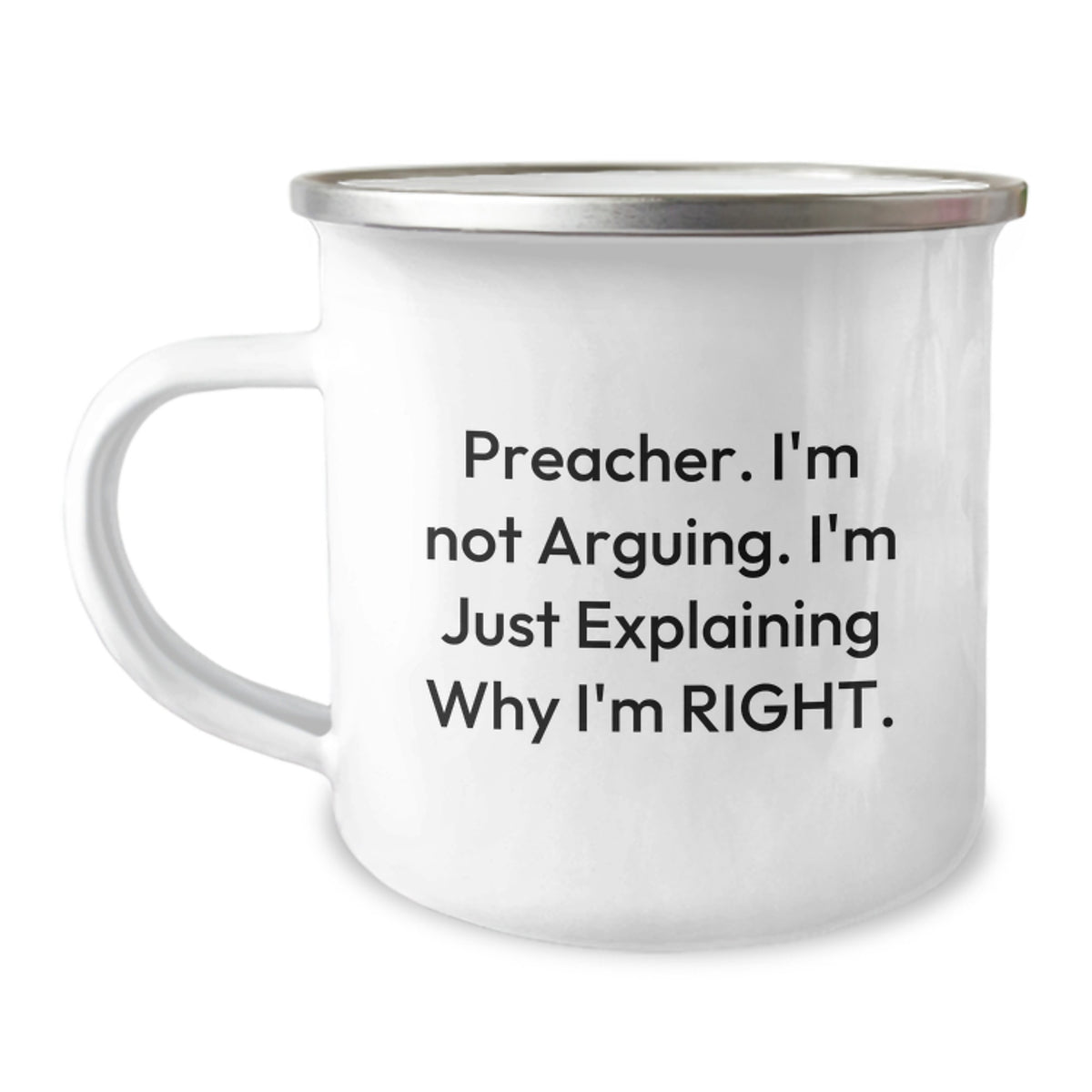 Preacher Camping Mug Gift for Him - A Righteous Keepsake - Image 1
