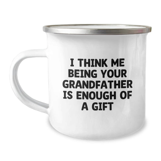 Funny Grandfather Camping Mug Gifts from Family Members, Perfect for Grandfather, Funny Gift Idea for Father's Day - Image 1