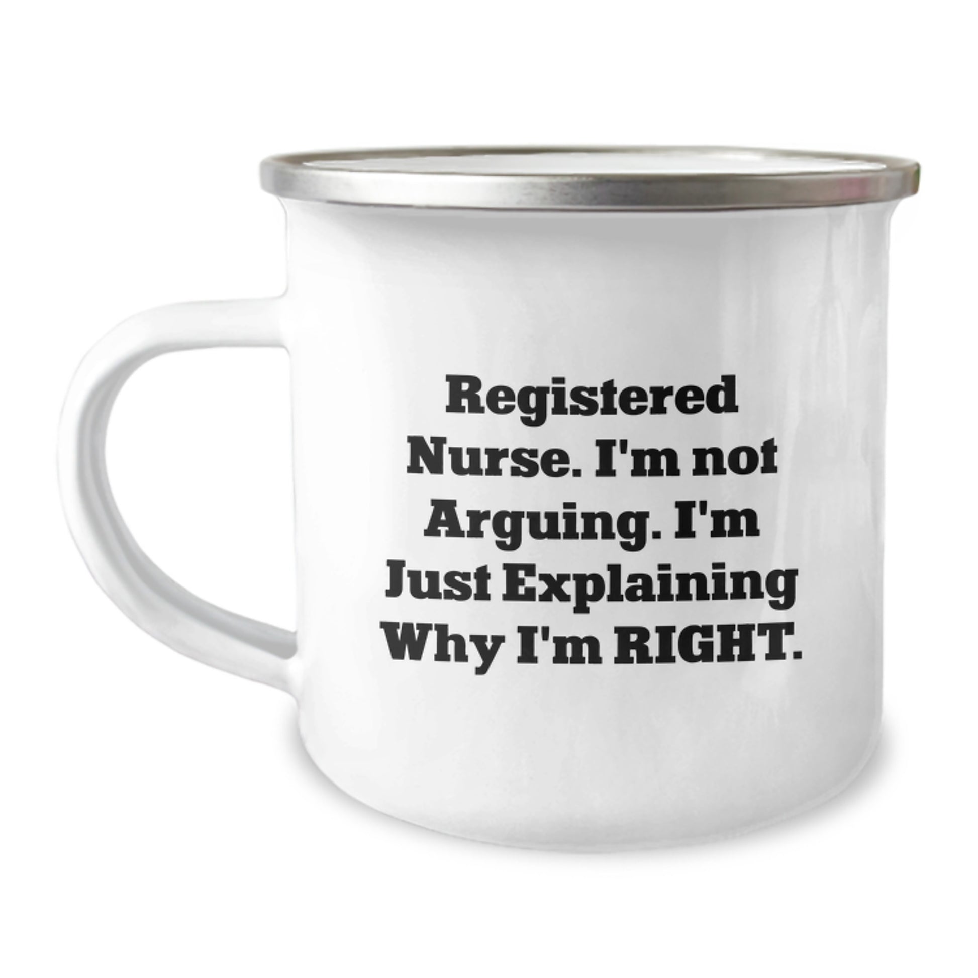 Gifts from Family - Cute Registered Nurse Humor, Graduation Unique Gifts for Registered Nurses, Camping Mug - Image 1