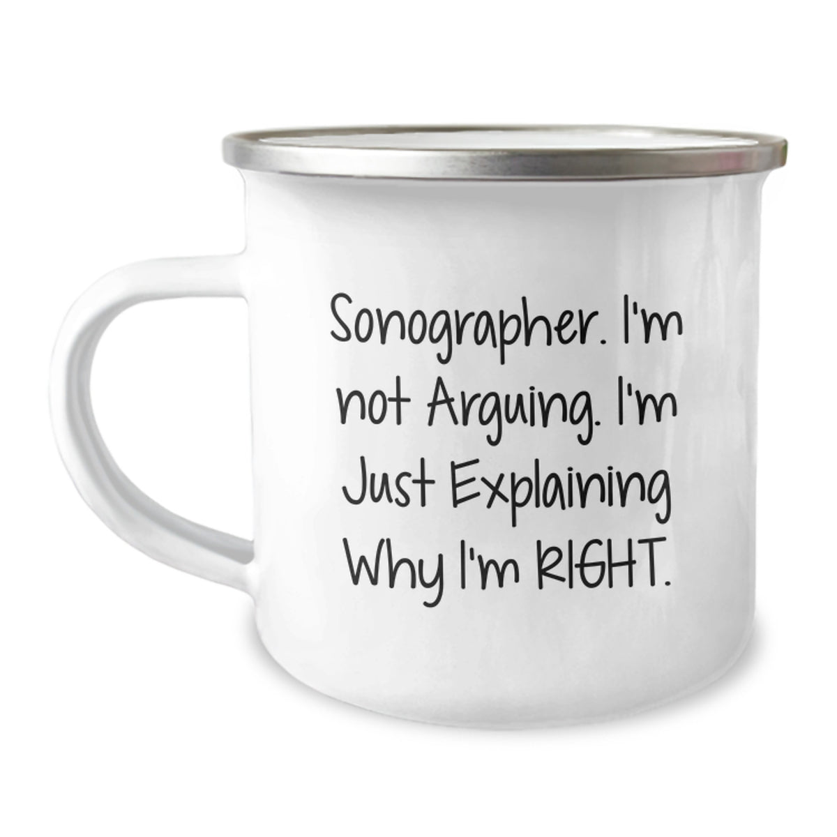 Sonographer Keepsake Camping Mug for Him Birthday Gift - Image 1
