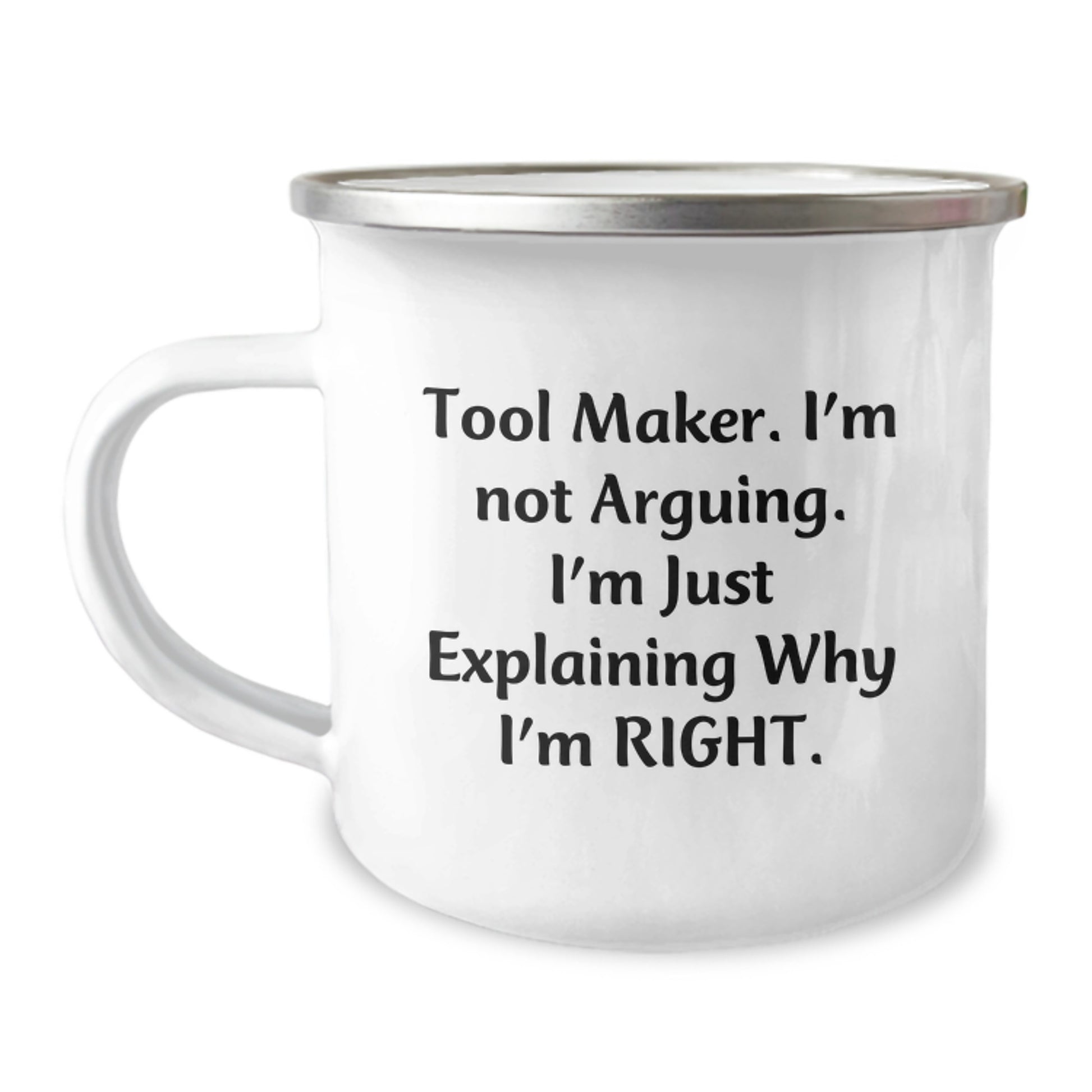 Funny Tool Maker Gifts from Men, Unique Graduation Unique Gifts for Tool Makers, Funny Camping Mug - Image 1