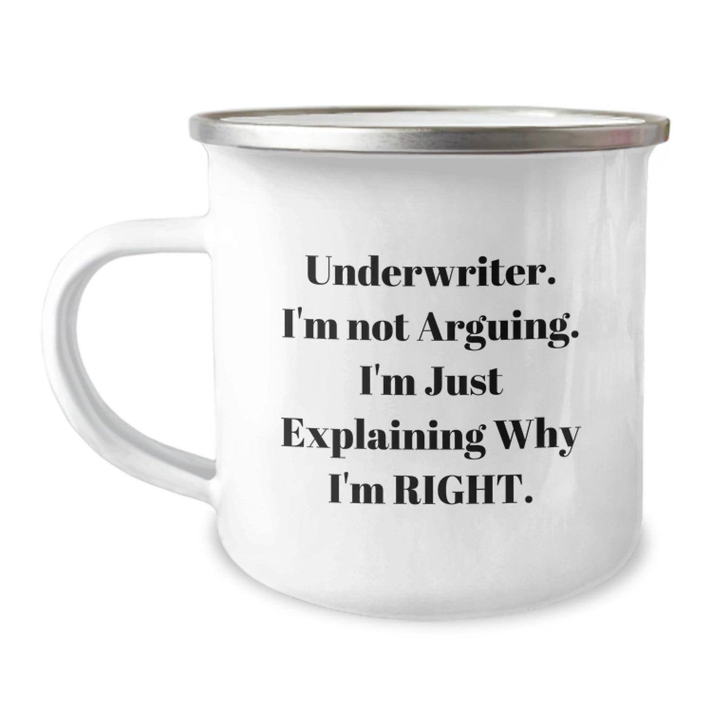 Funny Underwriter Gifts from Friends - Underwriter Camping Mug for Graduation Unique Gifts - Image 1