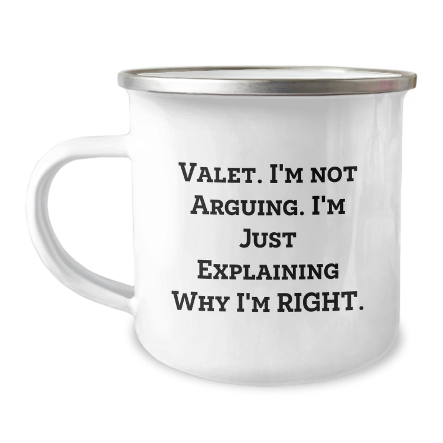 Funny Valet Gifts from Friends for Valet, Camping Mug for Him, Graduation Unique Gifts - Image 1