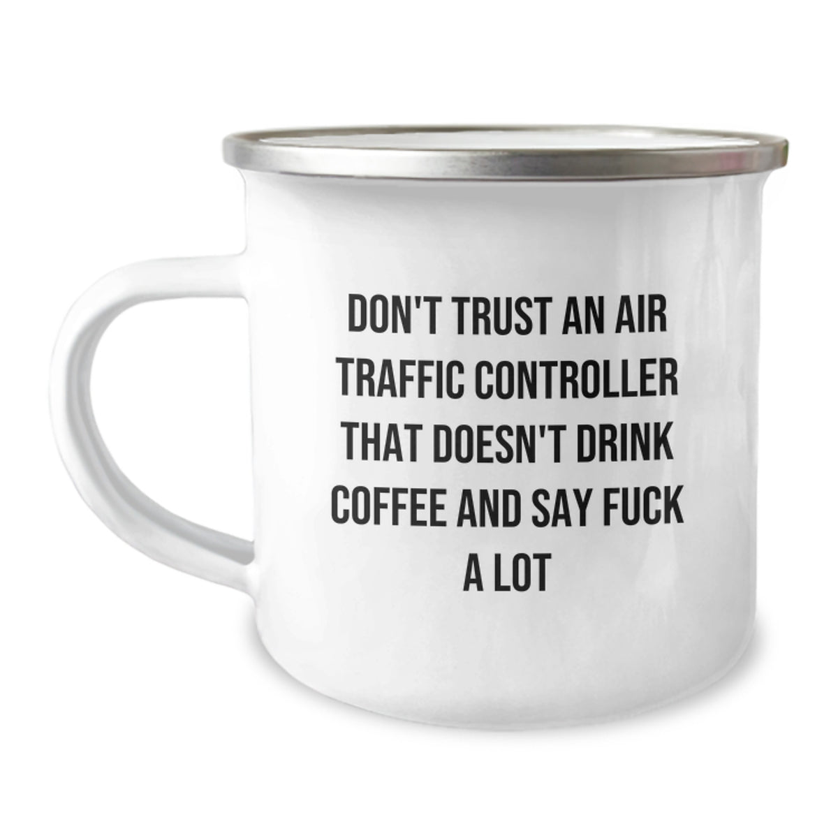 Christmas Gift for Her Bold Air Traffic Controller Camping Mug - Image 1