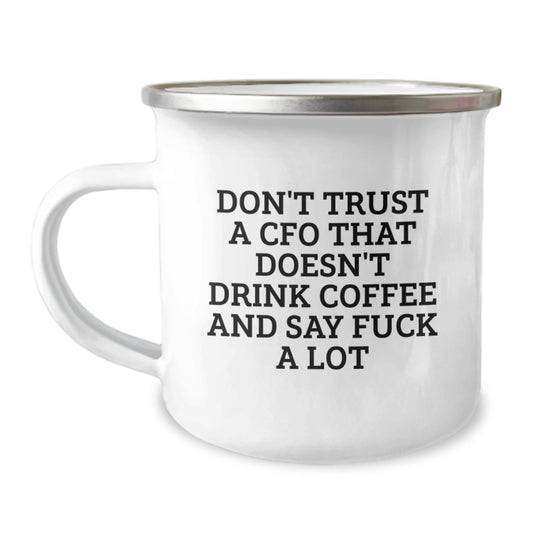 Funny CFO Gifts for Men, Christmas Unique Mugs for CFO Friends, Coffee Lovers Say 'F--k A Lot' Quote - Image 1