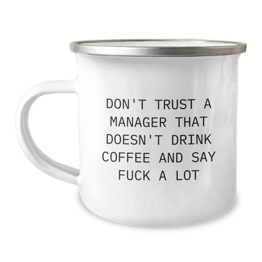 Birthday Gift for Roommates Manager Collectible Stainless Camping Mug - Image 1