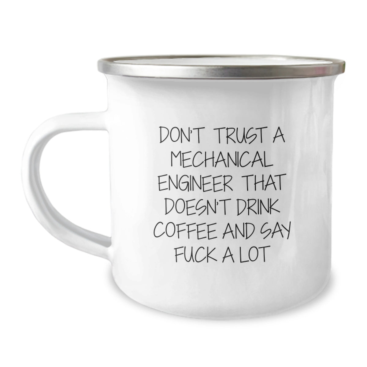 Birthday Gift for Her Mechanical Engineer Camping Mug Skeptical Coffee - Image 1