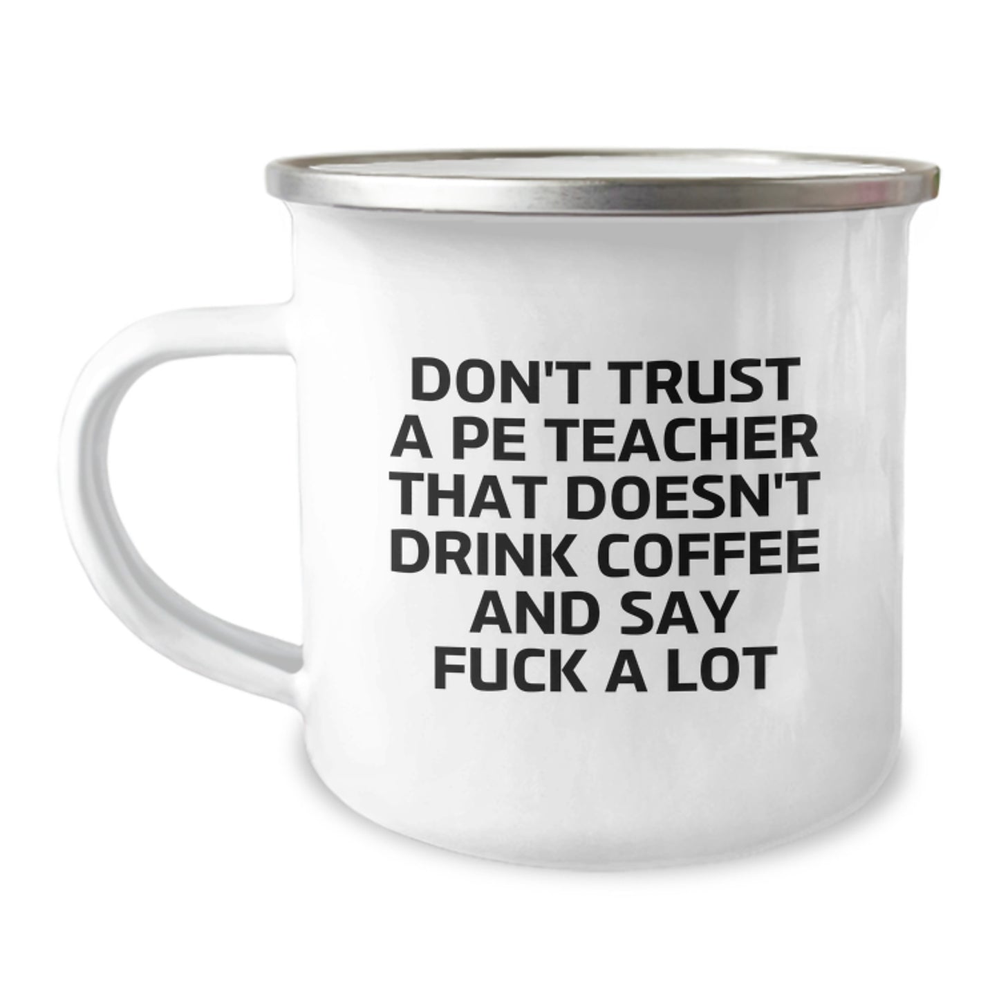 Funny PE Teacher Gift, Camping Mug, Gifts from Friends, for Men or Women, Graduation Unique Gifts - Image 1