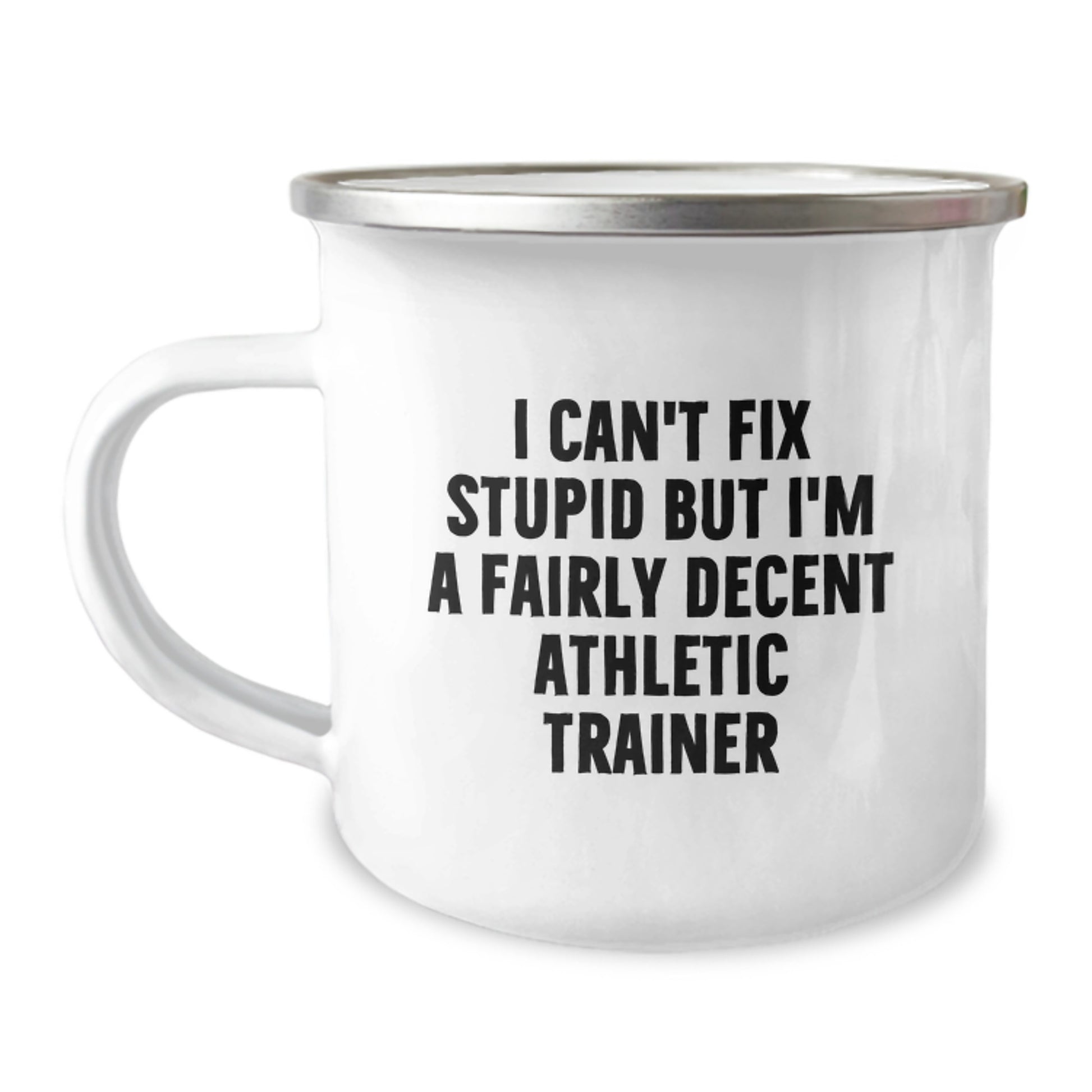 Funny Athletic Trainer Gifts for Men, Unique Graduation Gifts from Family, Friends, or Coworkers, Camping Mug with Humorous Quote - Image 1
