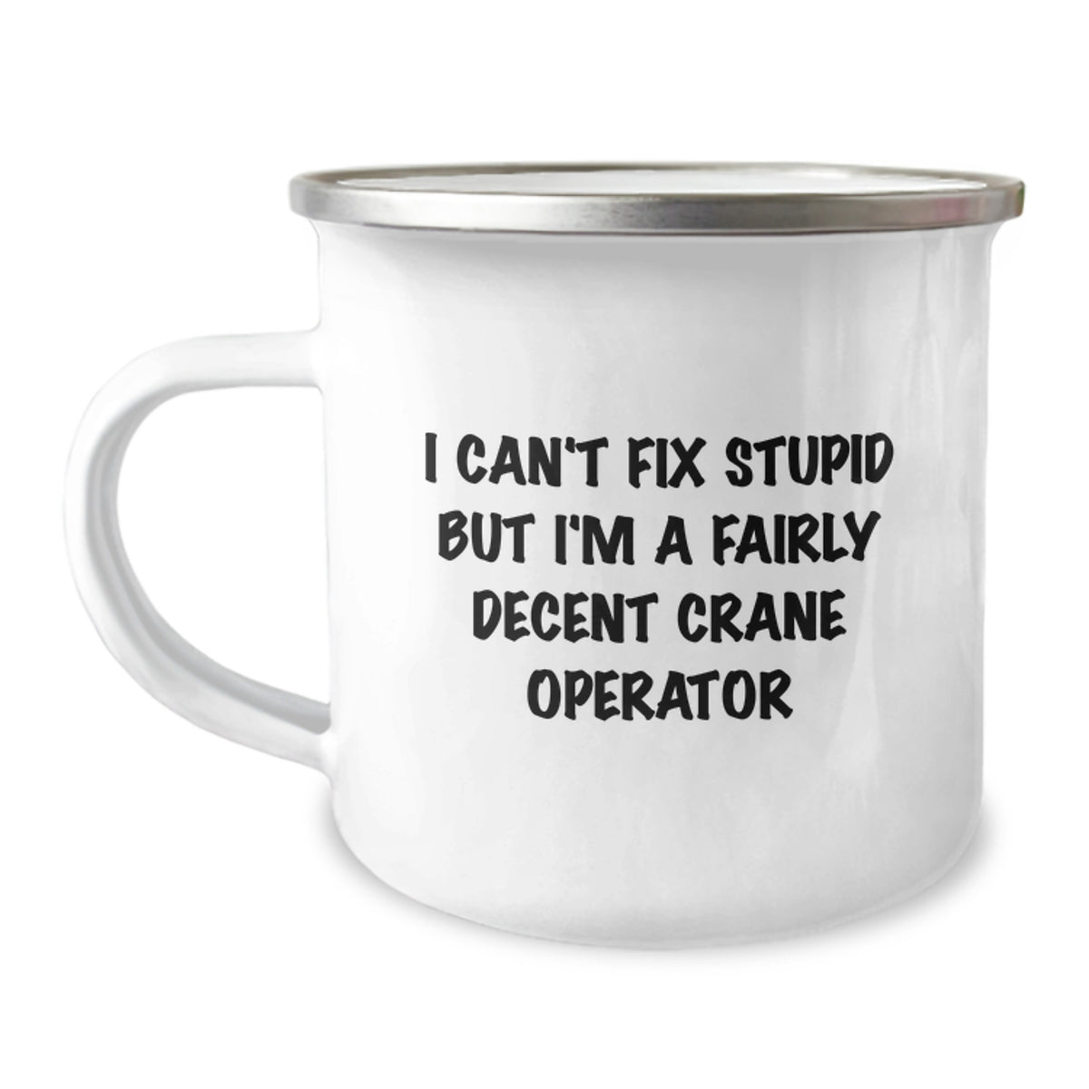 Crane Operator Gift for Him - A Humorous Keepsake Camping Mug - Image 1