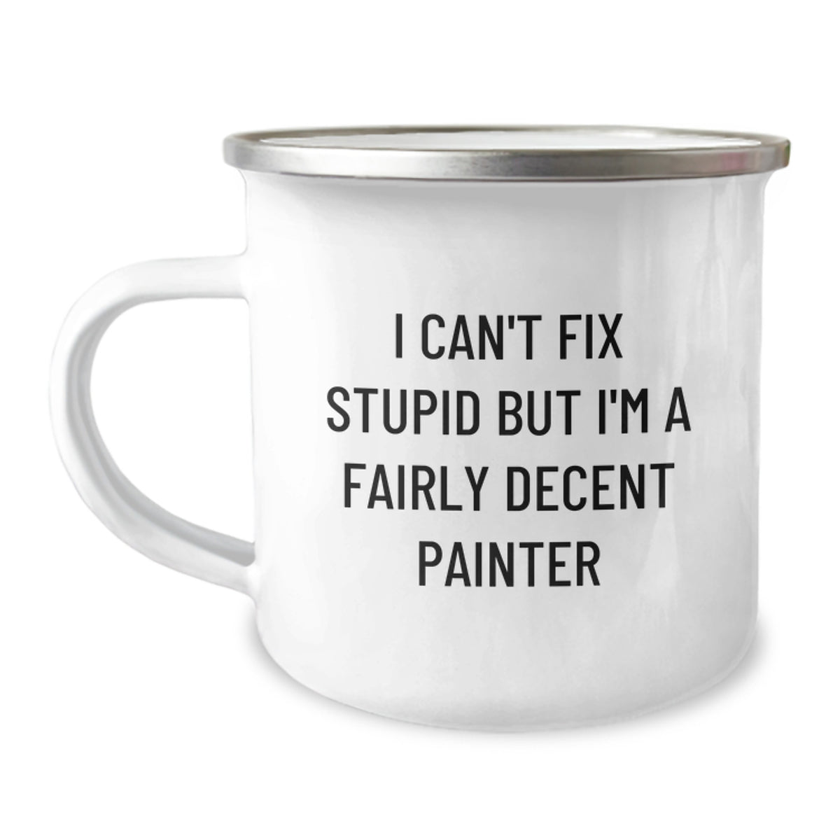 Painter Gift for Him - A Humorous Keepsake Camping Mug - Image 1