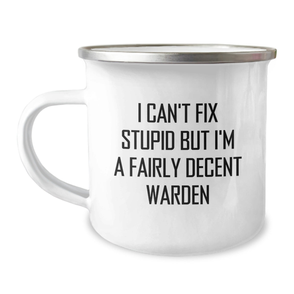 Warden Keepsake Camping Mug for Him Stainless Steel Christmas Gift - Image 1